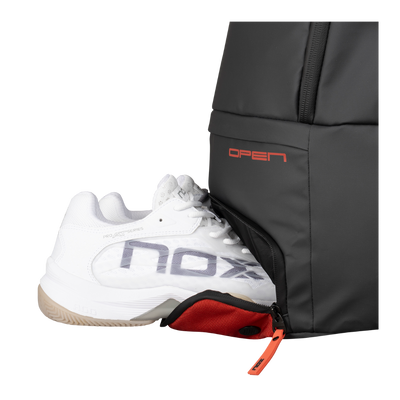 Nox Luxury Open Series zwart/rood rugzak