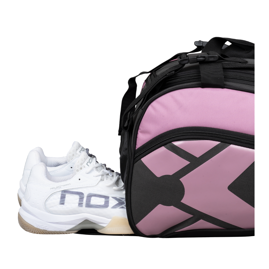 Nox STREET SERIES grijs/roze padeltas