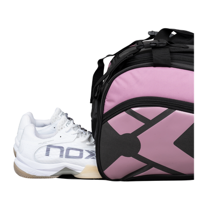 Nox STREET SERIES grijs/roze padeltas