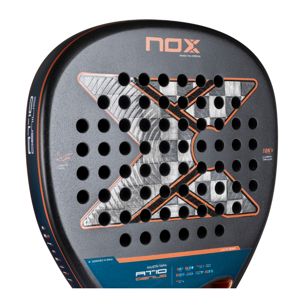 NOX AT10 Luxury Genius Attack 18K Alum Agustin Tapia padel racket 2025