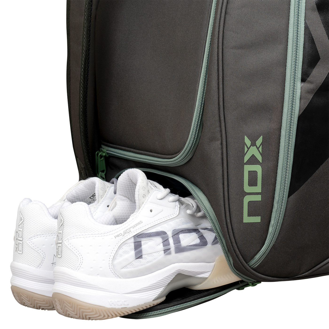 Nox AT10 Competition Trolley zwart/groen Padeltas