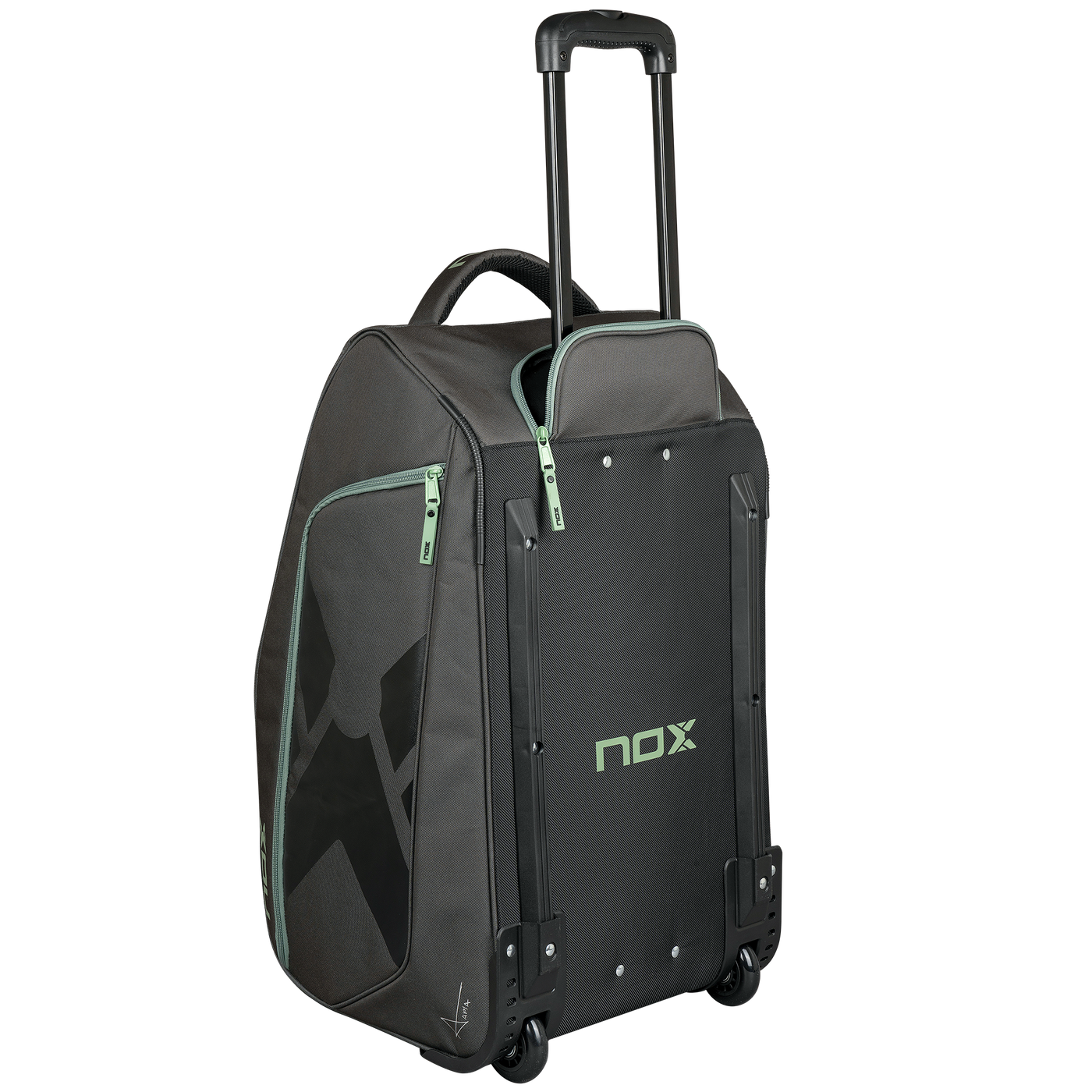 Nox AT10 Competition Trolley zwart/groen Padeltas