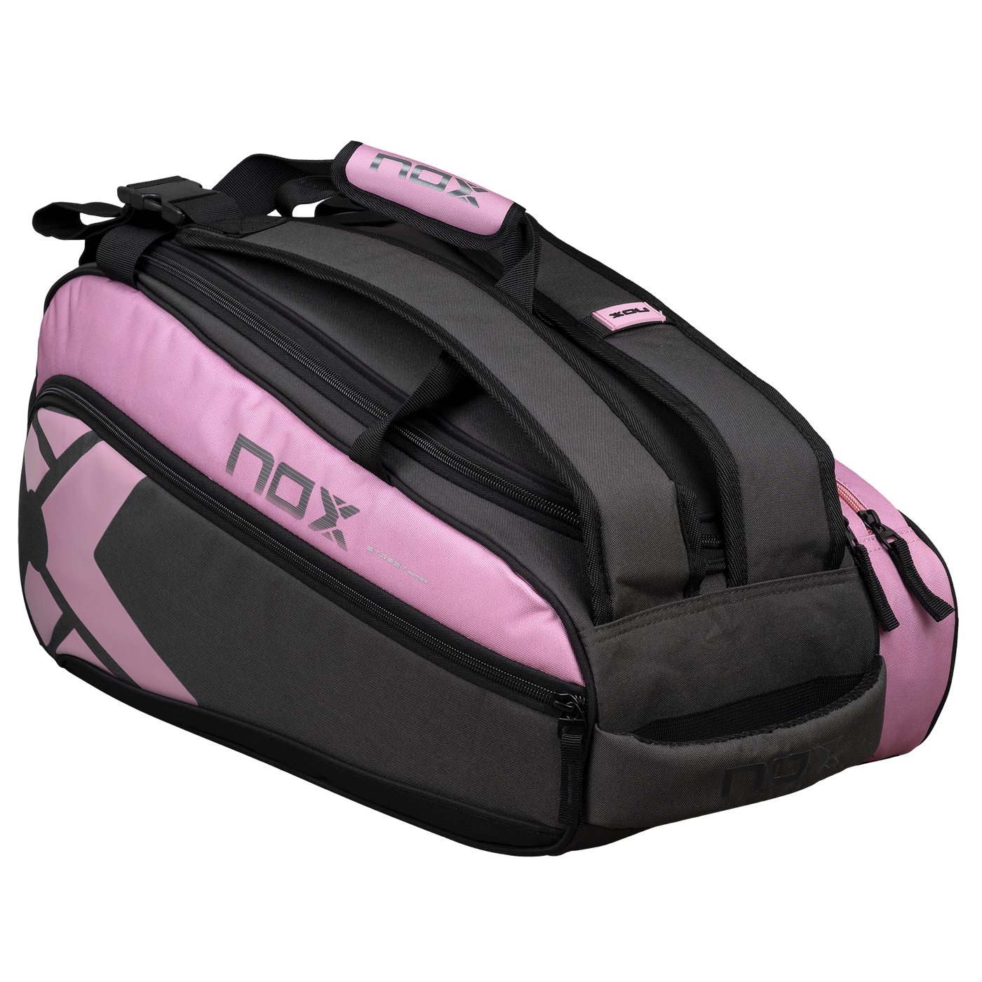 Nox STREET SERIES grijs/roze padeltas