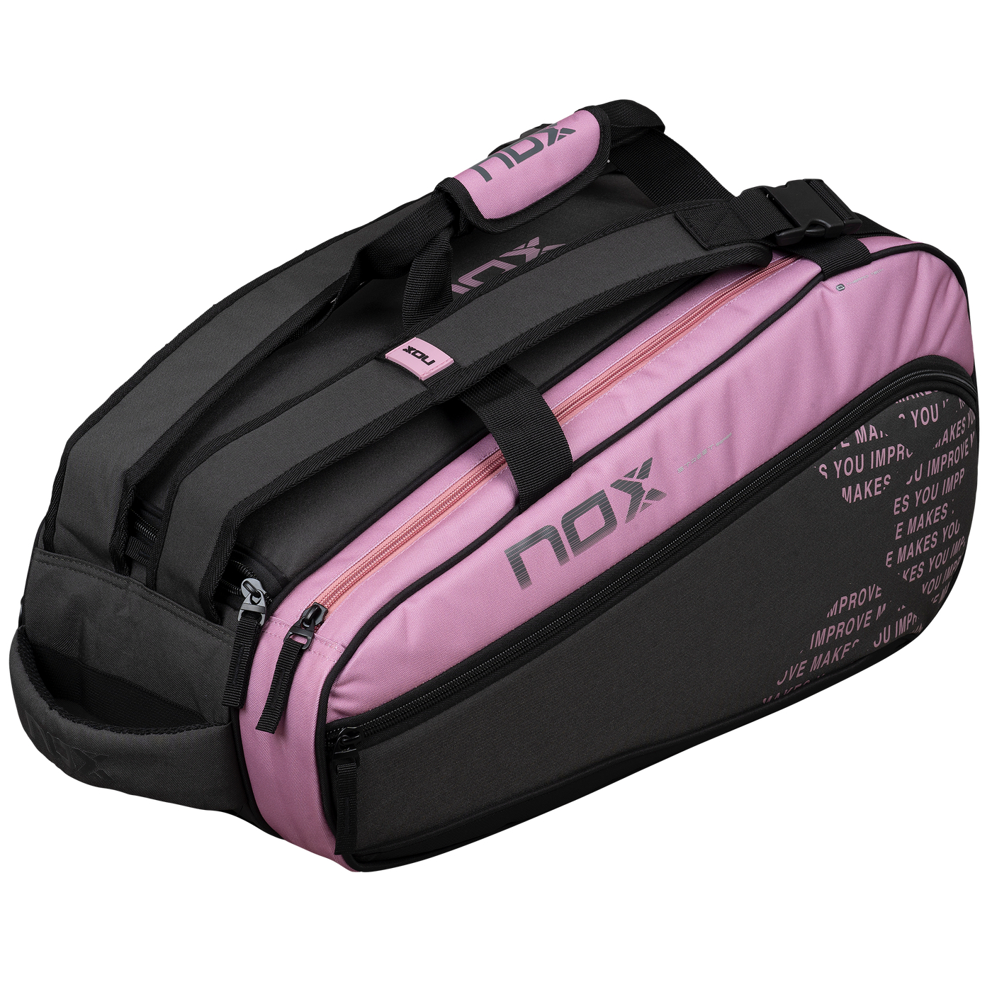 Nox STREET SERIES grijs/roze padeltas