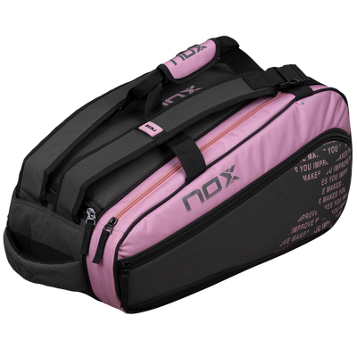 Nox STREET SERIES grijs/roze padeltas