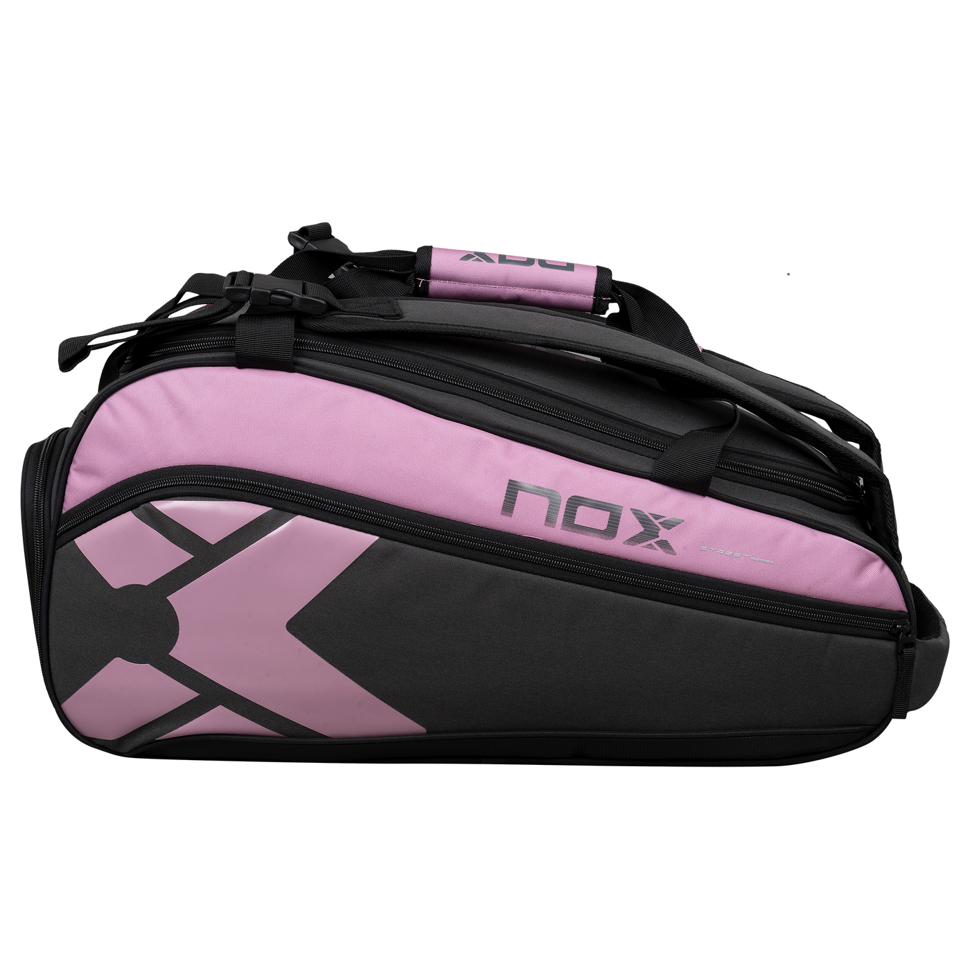 Nox STREET SERIES grijs/roze padeltas