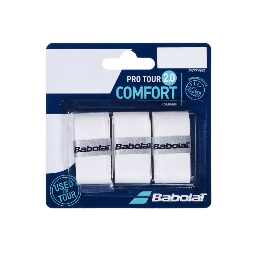 Babolat overgrip Pro Tour 2.0 x 3 wit