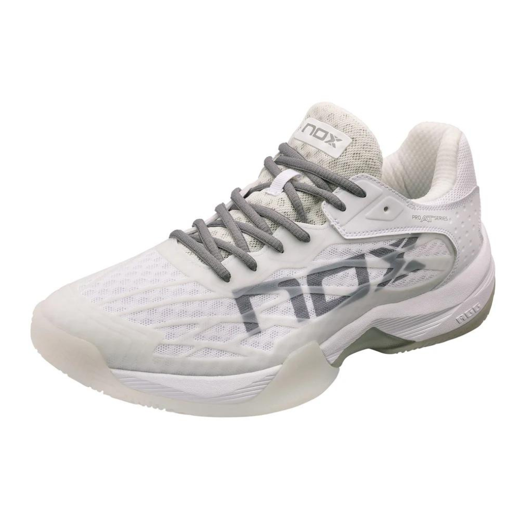 Nox AT10 LUX wit/grijs padel schoenen 2024